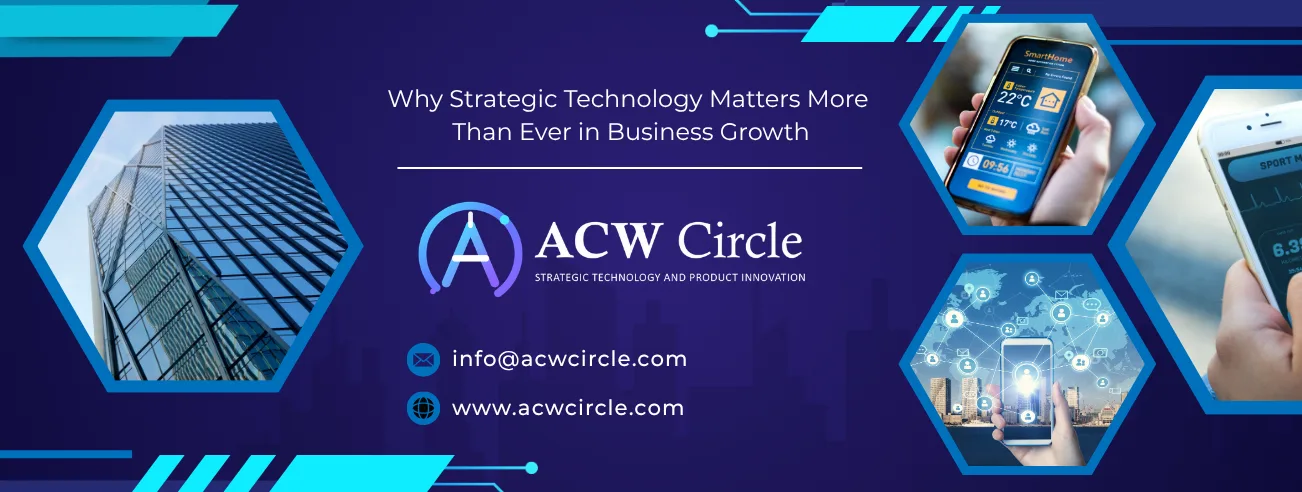 Business professionals using strategic technology and AI solutions to drive enterprise innovation.