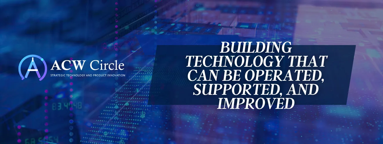 Technology operations team managing and improving maintainable business systems